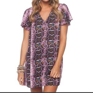 Buddy Love Stylish Pink Patterned Dress